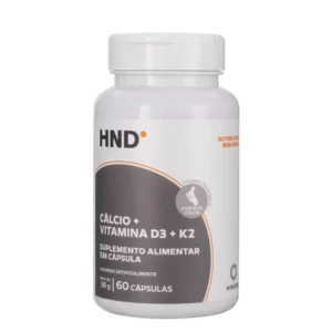 Cálcio + Vitamina D3 + K2 em 60 Cápsulas HND
